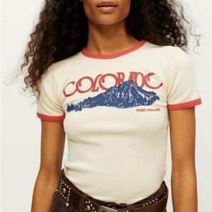 UO Colorado Ringer Baby Tee